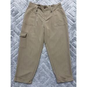 Pop Sugar Pants Womens Size Large Cargo Cuffed Tapered Comfort